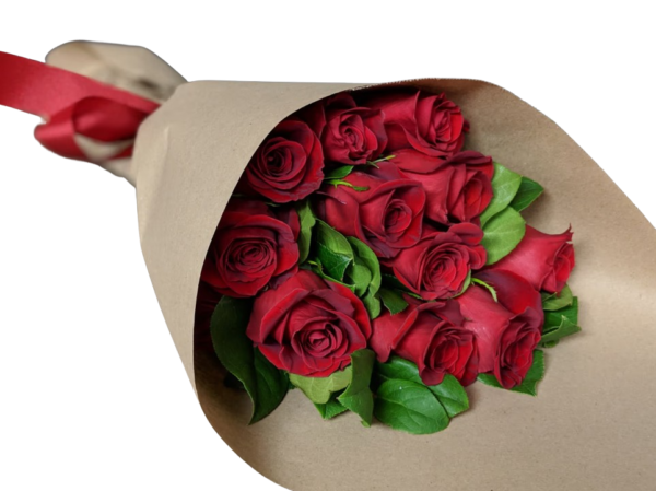 Hand-Wrapped Premium Roses - Dozen